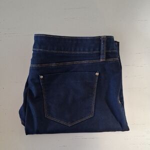 Classic Dark Blue Women's Denim Jeggings